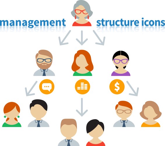 icons and avatars management vector