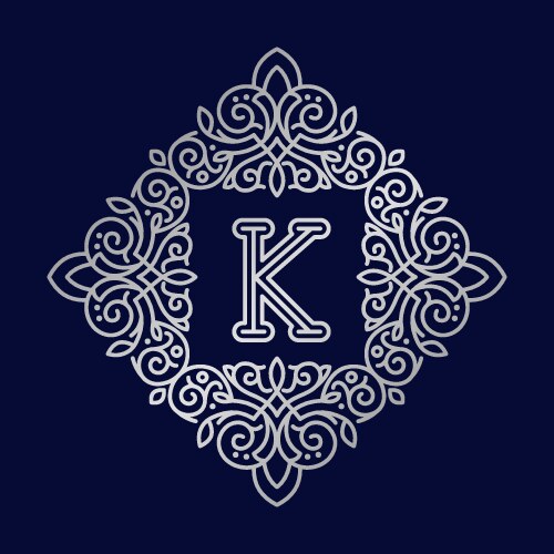 Abstract wedding monogram Royalty Free Vector Image