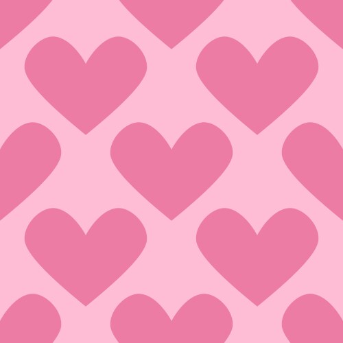 Pink hearts seamless pattern Royalty Free Vector Image