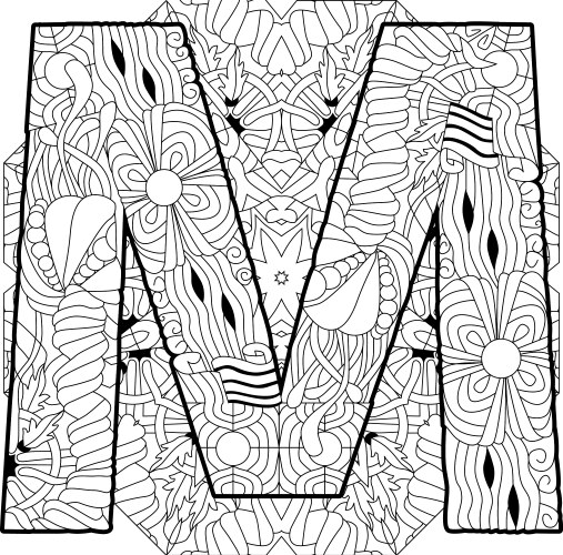 Doodling Letter M Vector Images (over 310)