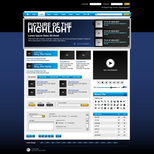 Web design website element template button vector image