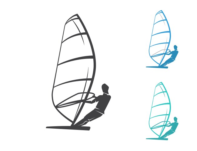 Water sport theme image 1 Royalty Free Vector Image
