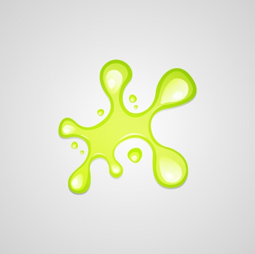 Green paint splash vector image