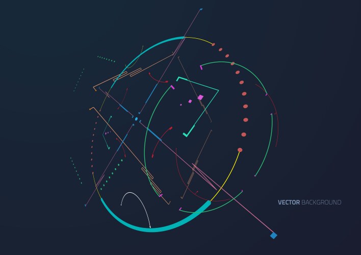 Futuristic Tech Background Vector Image