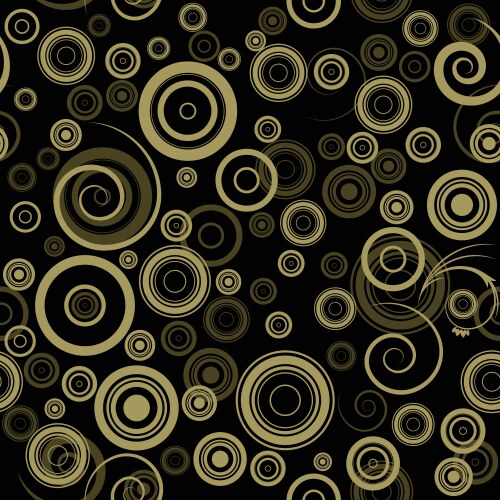 Golden pattern with swirls Royalty Free Vector Image