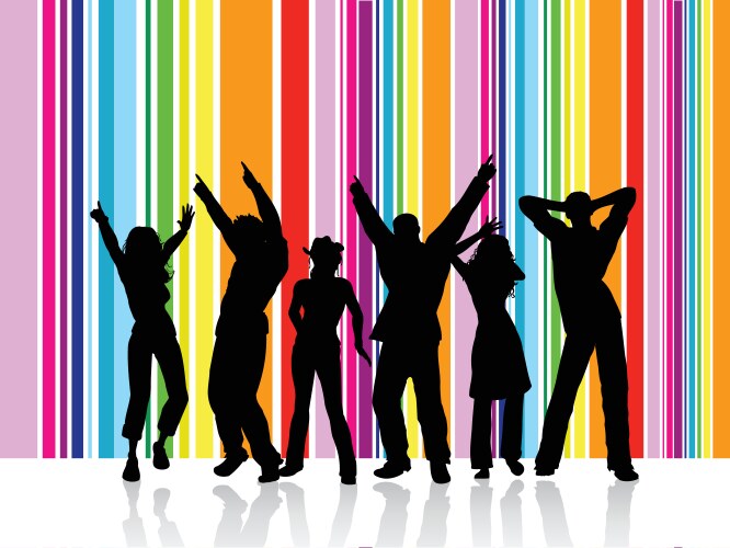 Disco dancing Royalty Free Vector Image - VectorStock