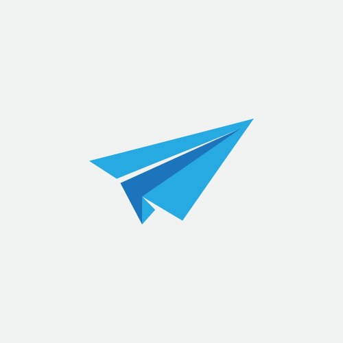 Paper airplane icon vector image