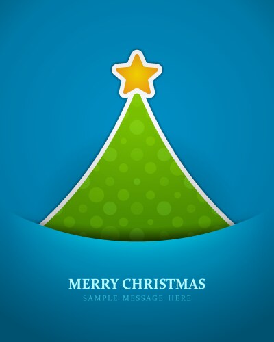 Christmas tree from paper ribbon Royalty Free Vector Image