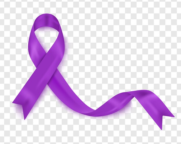 A banner with realistic ribbon for awareness Vector Image
