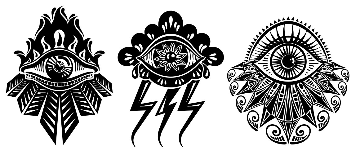 Mystic eyes Vector Image