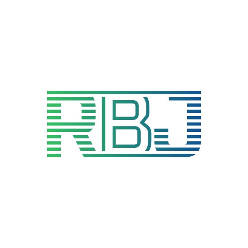 Modern rbj logo design letter minimalist – Royalty-Free Vector ...