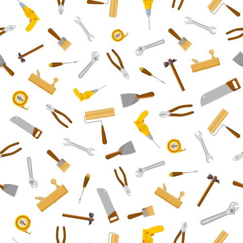 Construction tools isolated on white background Vector Image