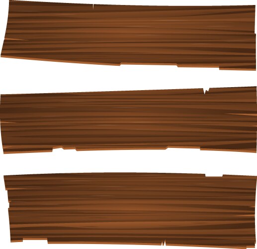 Wood plank isolated on white background Royalty Free Vector