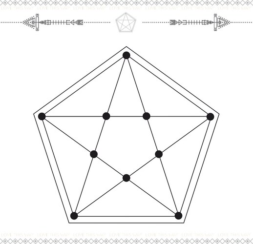 Geometric icon magic 2black Vector Image