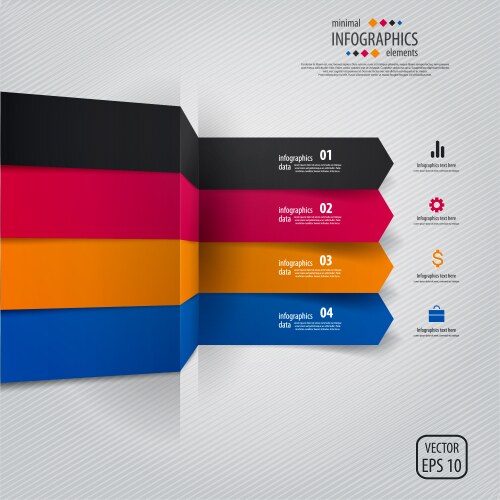 Minimal Infographics Design Elements Royalty Free Vector