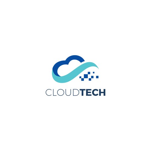 Infinity cloud logo design icon template Vector Image