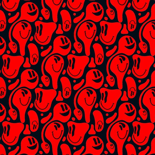Colourful smile emoticons pattern Royalty Free Vector Image