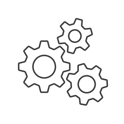 Gear rotation icon Royalty Free Vector Image - VectorStock