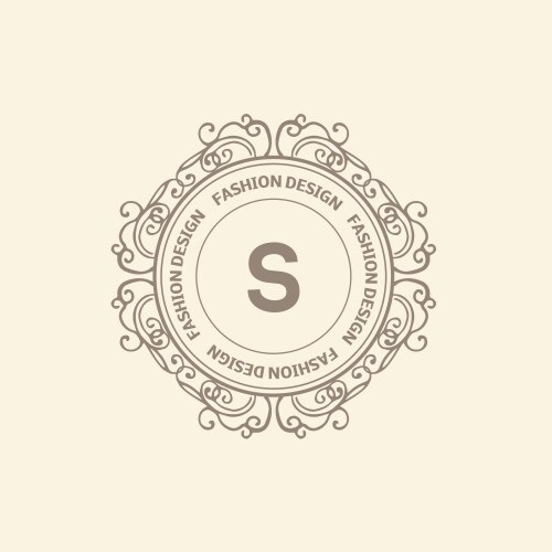 Luxury Monogram Logo Template Vector Image