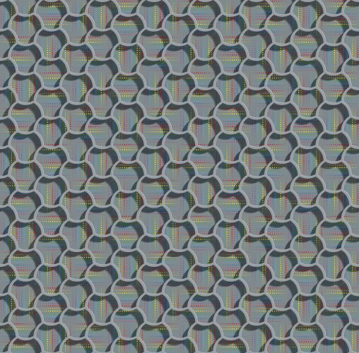 3d seamless web hexagon pattern gray tile vector image