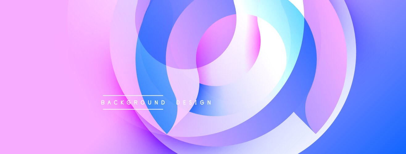 Abstract flowing shapes create dynamic visual vector image