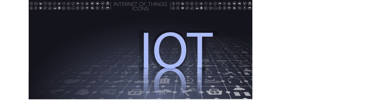 Internet of things iot and networking vector image