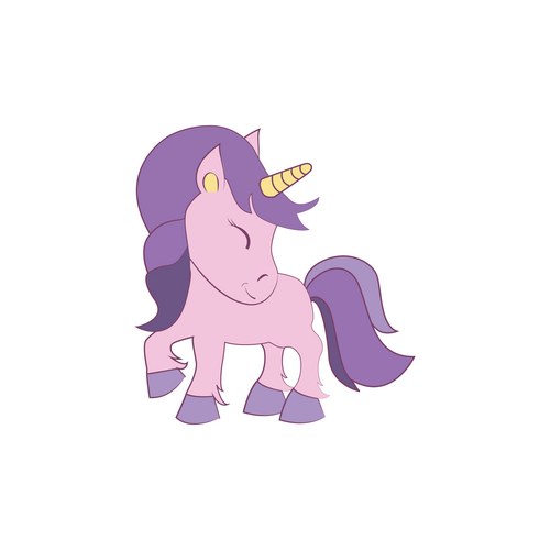 Colorful Magical Unicorn Vector Image