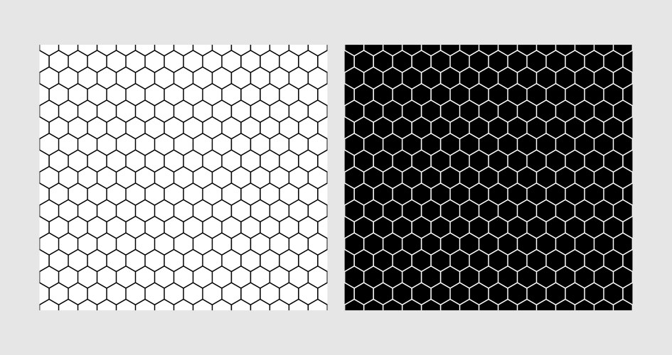 hexagon seamless patterns texture vector