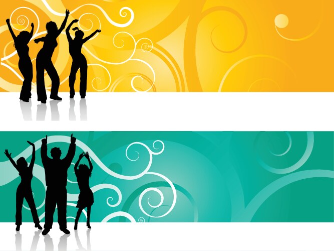 People dancing Royalty Free Vector Image - VectorStock