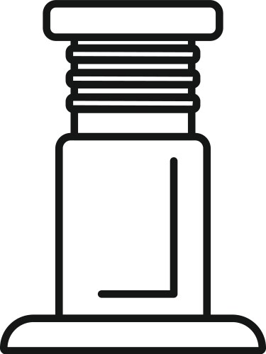 Water well pump icon showing plumbing Royalty Free Vector