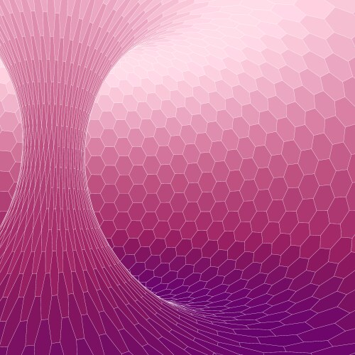 Wireframe torus with connected lines and dots vector image