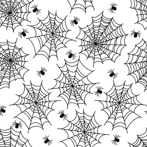 halloween party decoration spider web seamless vector image vector image