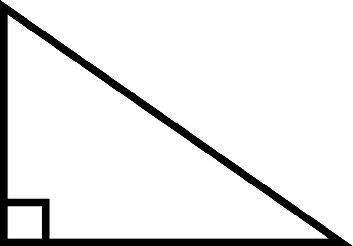 Triangle ruler black icon geometry math symbol – Royalty-Free Vector ...