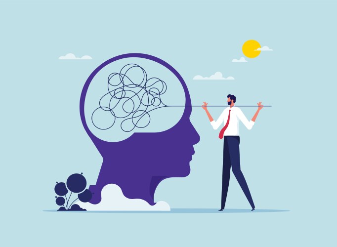 Help in solving problems concept vector image