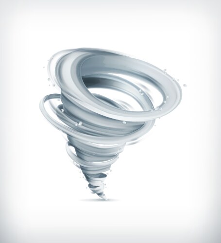 Realistic tornado Royalty Free Vector Image - VectorStock