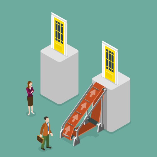 3d isometric flat conceptual Royalty Free Vector Image