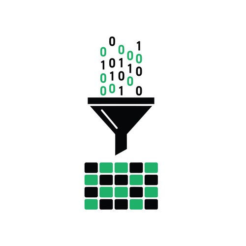 A digital display showing grid of binary code – Royalty-Free Vector ...