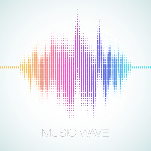 Equalizer sound wave Royalty Free Vector Image