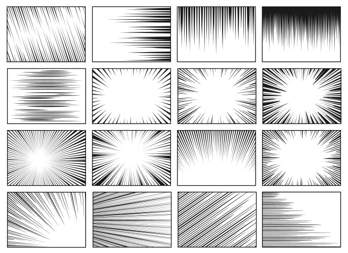 Horizontal and curved motion lines Royalty Free Vector Image
