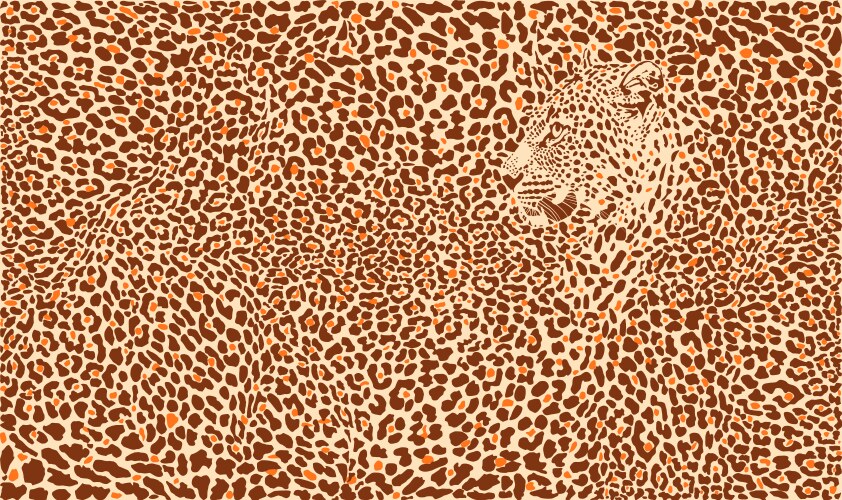 Seamless classic leopard texture pattern Vector Image