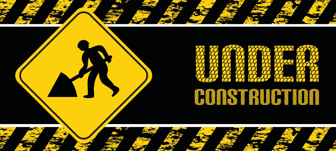 Under construction Royalty Free Vector Image - VectorStock
