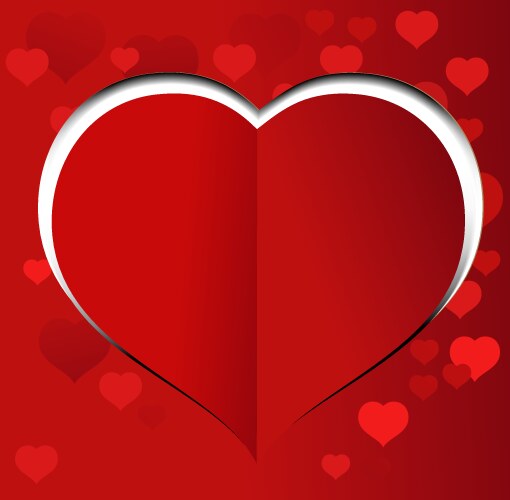 Happy valentines day card i love you glow lights Vector Image