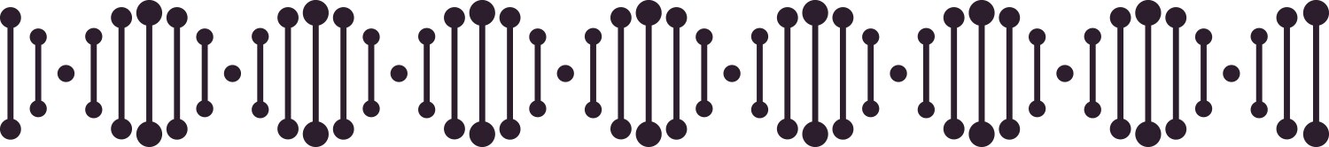 Binary code creating a digital pattern with dots vector image