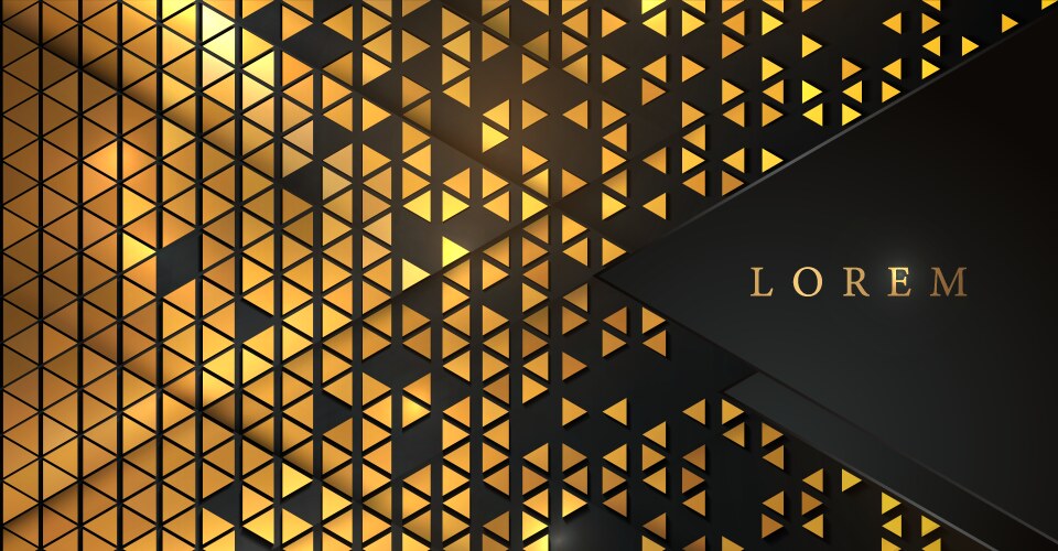 Triangle Abstract Background Gold Abstract gold background Royalty Free Vector Image