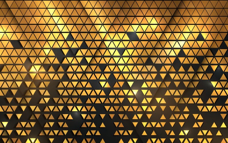 Triangle Abstract Background Gold Abstract gold background Royalty Free Vector Image