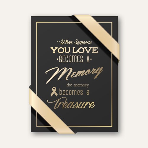 Funeral card 032 Royalty Free Vector Image - VectorStock