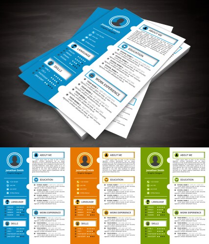 Resume Royalty Free Vector Image - VectorStock