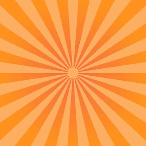 Red and orange sunburst background radial rays Vector Image