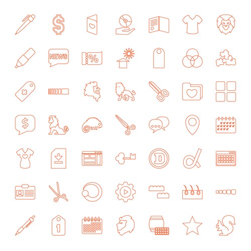 22 template icons (37001195) – Free Vector | VectorStock