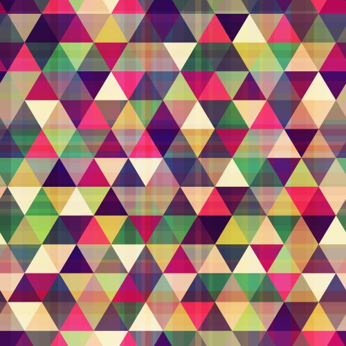 Triangle neon seamless background Royalty Free Vector Image